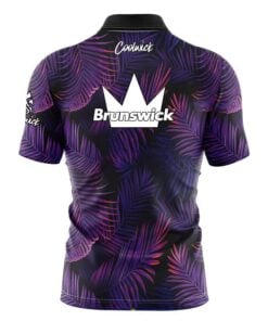 Alternative view of Brunswick Purple Jungle Fast Track CoolWick Bowling Jersey