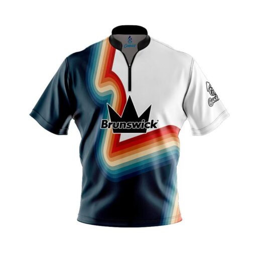 Brunswick Retro 2 Fast Track CoolWick Bowling Jersey