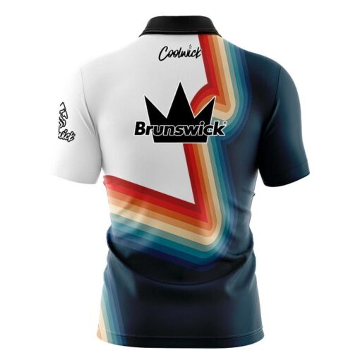 Brunswick Retro 2 Fast Track CoolWick Bowling Jersey - Image 2