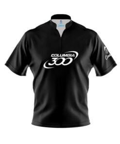 Columbia 300 Black Fast Track CoolWick Bowling Jersey