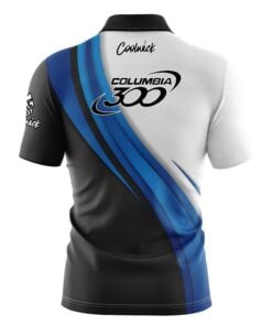 Alternative view of Columbia 300 Blue Flutter Fast Track CoolWick Bowling Jersey