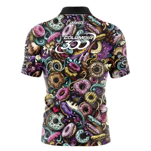 Columbia 300 Doughnut Fast Track CoolWick Bowling Jersey - Image 2