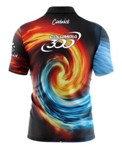 Alternative view of Columbia 300 Fire and Ice Vortex Fast Track CoolWick Bowling Jersey