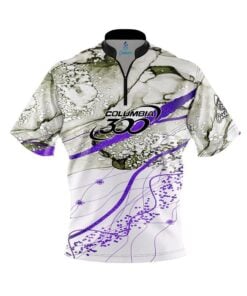 Columbia 300 Purple Granite Fast Track CoolWick Bowling Jersey