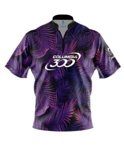Columbia 300 Purple Jungle Fast Track CoolWick Bowling Jersey