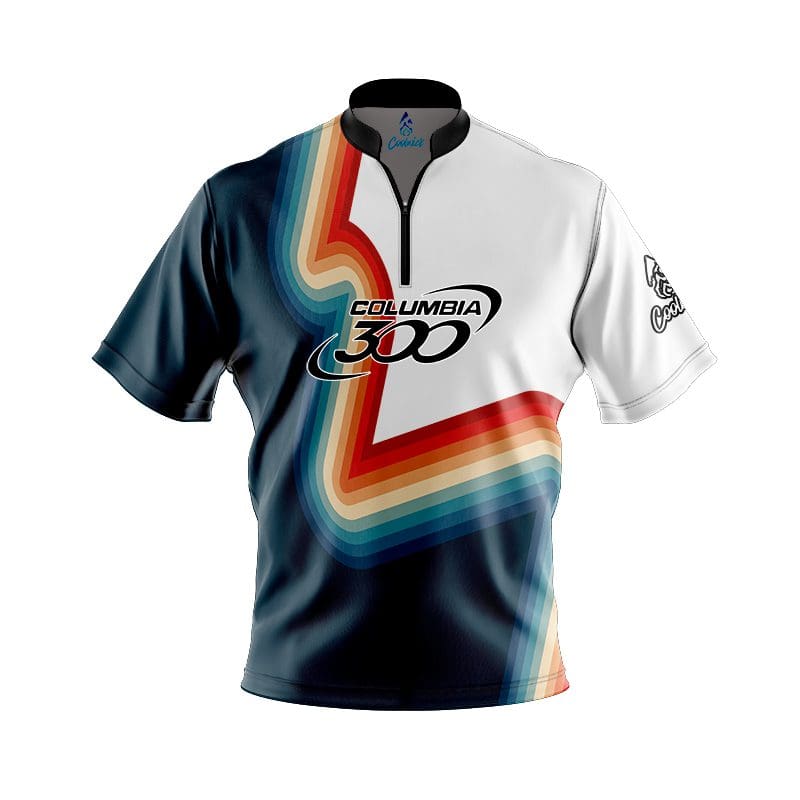 Columbia 300 Retro 2 Fast Track CoolWick Bowling Jersey