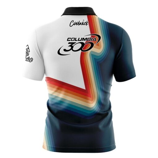 Columbia 300 Retro 2 Fast Track CoolWick Bowling Jersey - Image 2