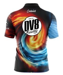 Alternative view of DV8 Fire and Ice Vortex Fast Track CoolWick Bowling Jersey