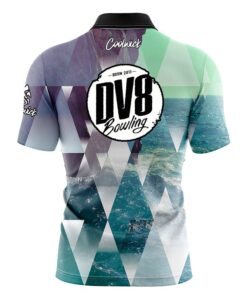 Alternative view of DV8 Geometric Ocean Fast Track CoolWick Bowling Jersey