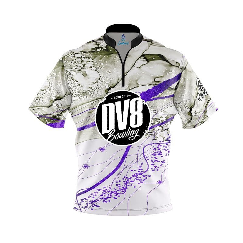 DV8 Purple Granite Fast Track CoolWick Bowling Jersey