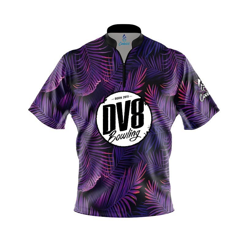 DV8 Purple Jungle Fast Track CoolWick Bowling Jersey