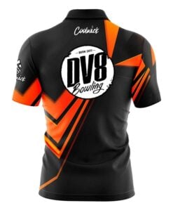 Alternative view of DV8 Steaming Dynamic Orange Fast Track CoolWick Bowling Jersey