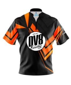 DV8 Steaming Dynamic Orange Fast Track CoolWick Bowling Jersey