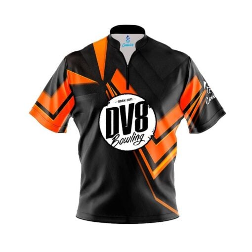 DV8 Steaming Dynamic Orange Fast Track CoolWick Bowling Jersey
