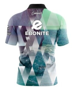Alternative view of Ebonite Geometric Ocean Fast Track CoolWick Bowling Jersey