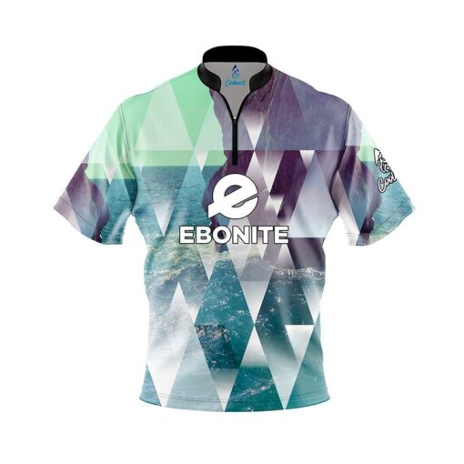 Ebonite Geometric Ocean Fast Track CoolWick Bowling Jersey