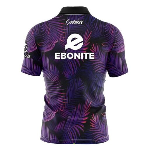 Ebonite Purple Jungle Fast Track CoolWick Bowling Jersey - Image 2