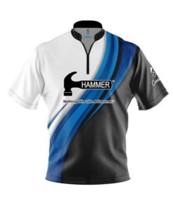 Hammer Blue Flutter Fast Track CoolWick Bowling Jersey