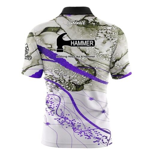 Hammer Purple Granite Fast Track CoolWick Bowling Jersey - Image 2