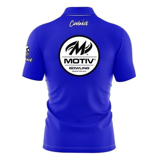 Motiv Blue Fast Track CoolWick Bowling Jersey - Image 2