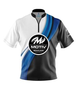 Motiv Blue Flutter Fast Track CoolWick Bowling Jersey