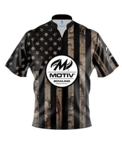 Motiv Desert Camo Flag Fast Track CoolWick Bowling Jersey