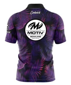 Alternative view of Motiv Purple Jungle Fast Track CoolWick Bowling Jersey
