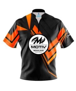 Motiv Steaming Dynamic Orange Fast Track CoolWick Bowling Jersey