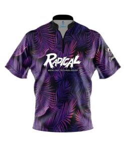 Radical Purple Jungle Fast Track CoolWick Bowling Jersey