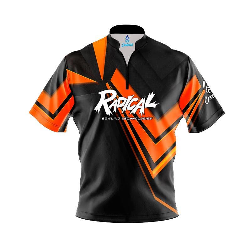 Radical Steaming Dynamic Orange Fast Track CoolWick Bowling Jersey