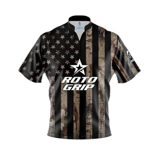 Roto Grip Desert Camo Flag Fast Track CoolWick Bowling Jersey