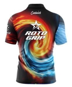 Alternative view of Roto Grip Fire and Ice Vortex Fast Track CoolWick Bowling Jersey