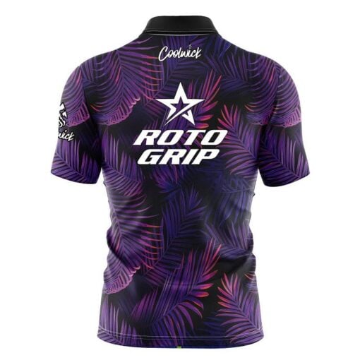 Roto Grip Purple Jungle Fast Track CoolWick Bowling Jersey - Image 2