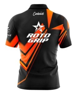 Alternative view of Roto Grip Steaming Dynamic Orange Fast Track CoolWick Bowling Jersey