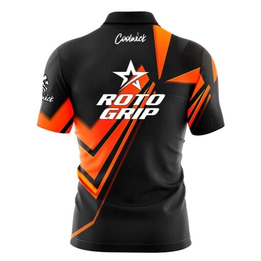 Roto Grip Steaming Dynamic Orange Fast Track CoolWick Bowling Jersey - Image 2