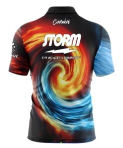 Alternative view of Storm Fire and Ice Vortex Fast Track CoolWick Bowling Jersey
