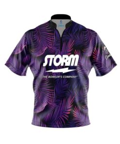 Storm Purple Jungle Fast Track CoolWick Bowling Jersey