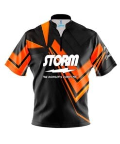 Storm Steaming Dynamic Orange Fast Track CoolWick Bowling Jersey