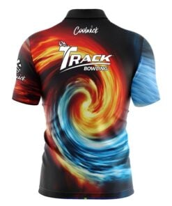 Alternative view of Track Fire and Ice Vortex Fast Track CoolWick Bowling Jersey