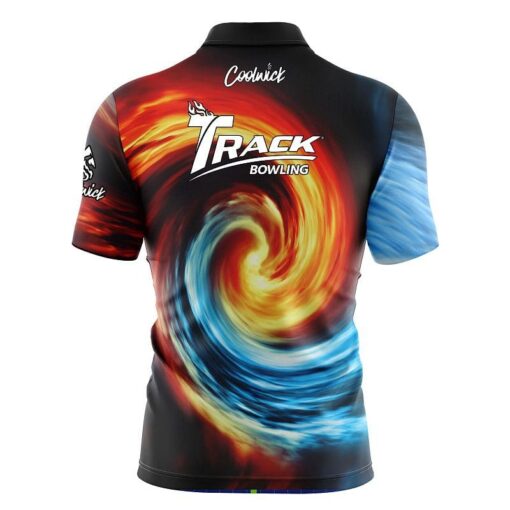 Track Fire and Ice Vortex Fast Track CoolWick Bowling Jersey - Image 2