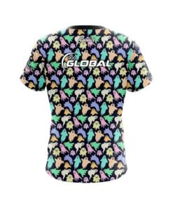 Alternative view of 900 Global Colorful Ghosts CoolWick Bowling Jersey