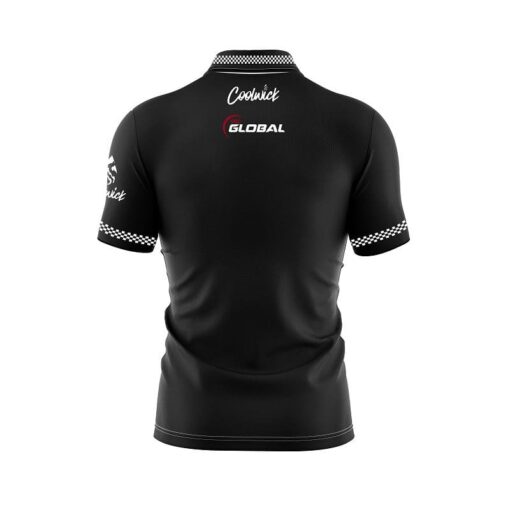 900 Global Vintage Collection Black Z90B Coolwick Bowling Jersey - Image 2