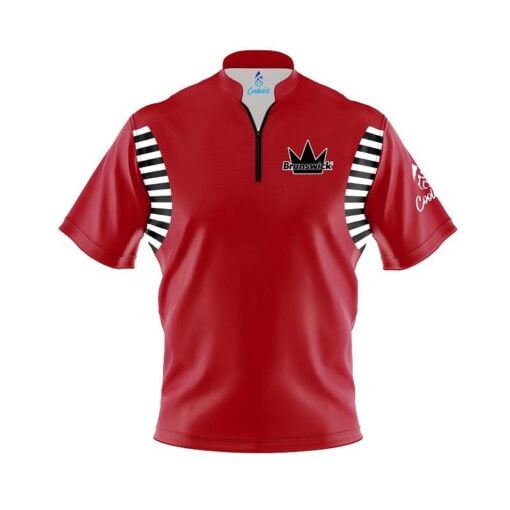 Brunswick Vintage Collection Red S20R Coolwick Bowling Jersey