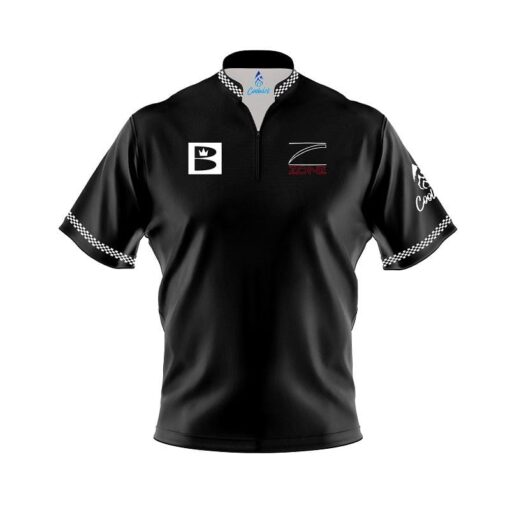 Brunswick Vintage Collection Danger Zone Black Z90B Coolwick Bowling Jersey