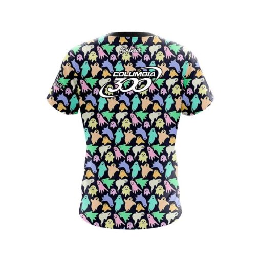 Columbia 300 Colorful Ghosts CoolWick Bowling Jersey - Image 2