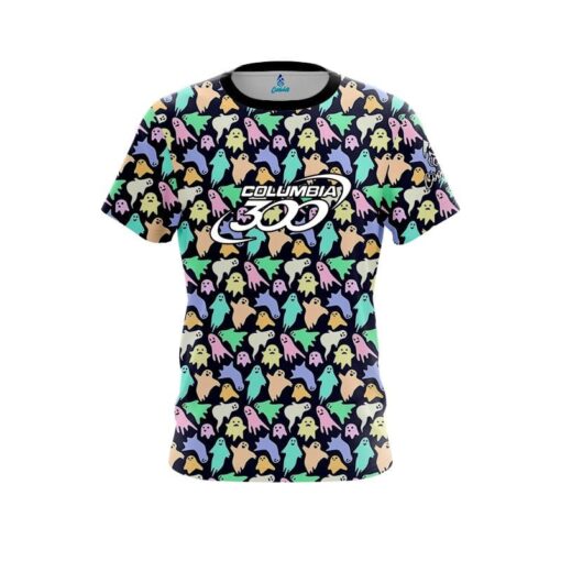 Columbia 300 Colorful Ghosts CoolWick Bowling Jersey