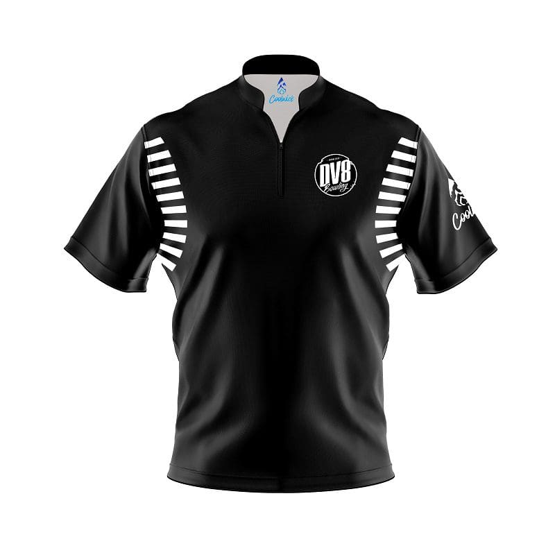 DV8 Vintage Collection Black S20B Coolwick Bowling Jersey