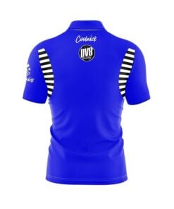 Alternative view of DV8 Vintage Collection Blue S20BL Coolwick Bowling Jersey