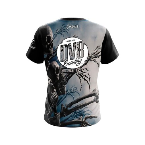 DV8 Halloween Bones CoolWick Bowling Jersey - Image 2