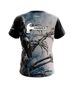 Alternative view of Hammer Halloween Bones CoolWick Bowling Jersey